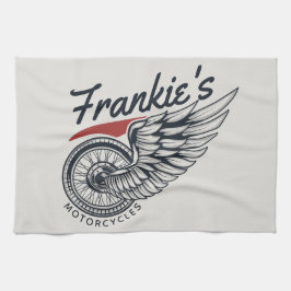 Personalisiertes Motorrad-Fliegerradgeschäft Geschirrtuch