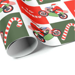 Personalisiertes Motorrad-Urlaubsgeschenk-Verpacku Geschenkpapier