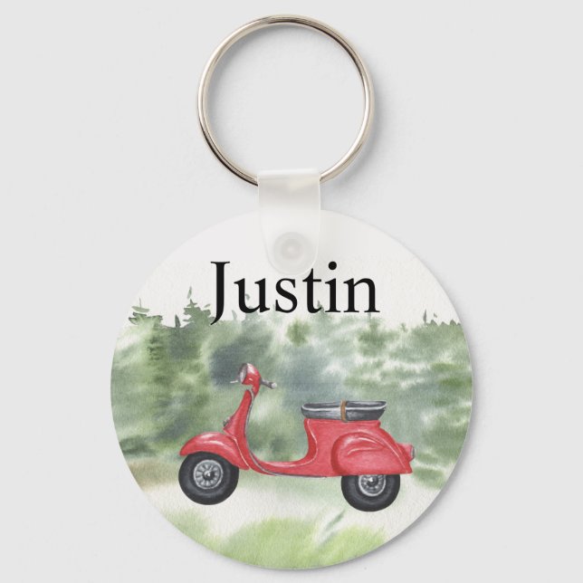 Personalisiertes Motorroller Schlüsselanhänger (Vorderseite)