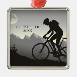 Personalisiertes Mountainbike Bike Biking auf dem Ornament Aus Metall