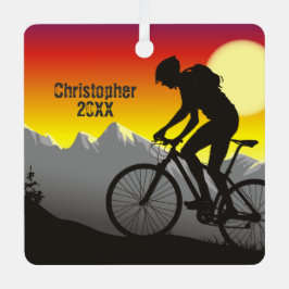 Personalisiertes Mountainbike Bike Weihnachten Ornament Aus Metall