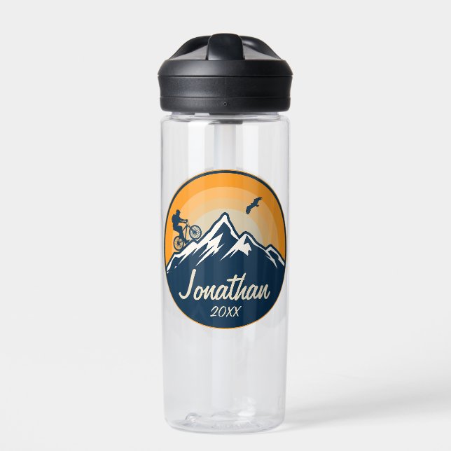 Personalisiertes Mountainbike Fahrrad Trinkflasche (Vorderseite)