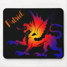 Personalisiertes Mousepad für Stammfarbdrache