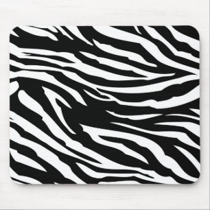 Personalisiertes Mousepad in Schwarzweiß-Zebra