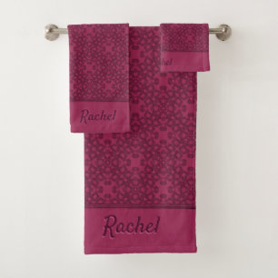 Personalisiertes Mulberry-Muster Badhandtuch Set