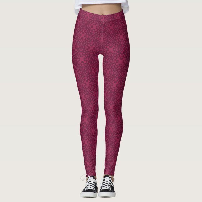 Personalisiertes Mulberry-Muster Leggings (Vorderseite)