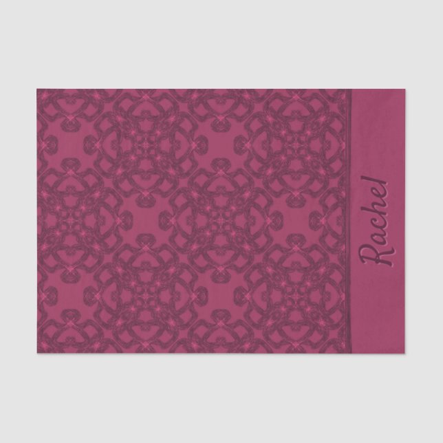 Personalisiertes Mulberry-Muster Seidenpapier (Vorderseite)