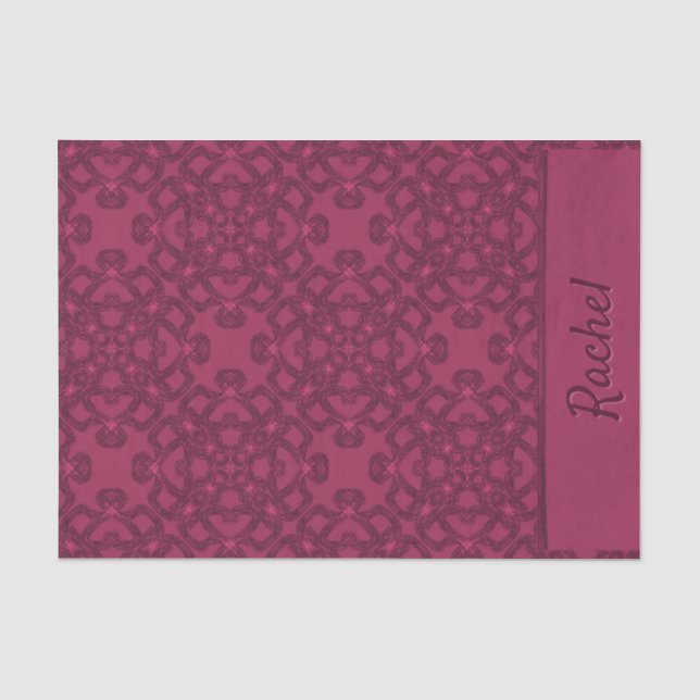 Personalisiertes Mulberry-Muster Seidenpapier (Vorderseite)