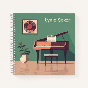 Personalisiertes Musikinstrument Notizbuch