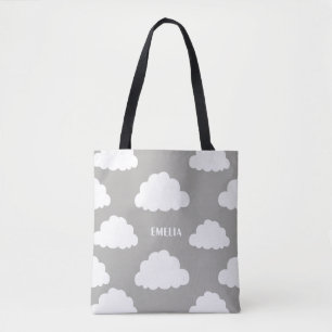 Personalisiertes Muster der weißen Wolkendecke Tasche