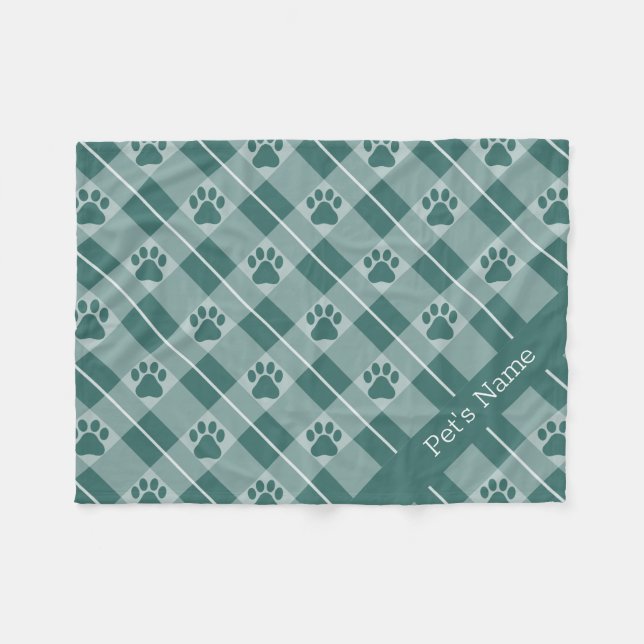 Personalisiertes Muster Druckmuster Dog-Deckeln Fleecedecke (Vorderseite (Horizontal))