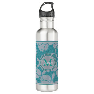 Personalisiertes Muster für abstrakte Aquamarine K Edelstahlflasche