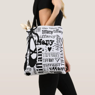Personalisiertes Muster für den Namen von Ballet- Tasche
