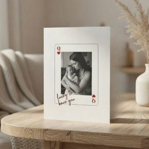 Personalisiertes Muttertagsfoto Feiertagskarte