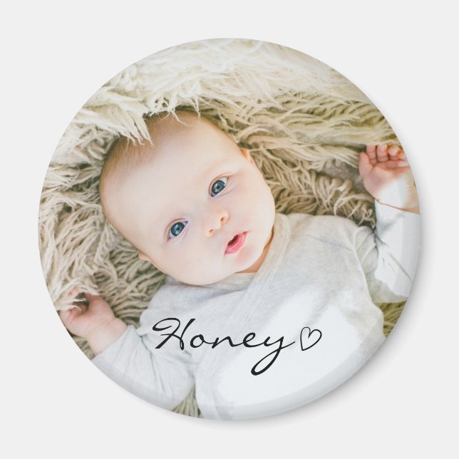 personalisiertes Muttertagsgeschenk, Custom Baby F Magnet (Vorne)