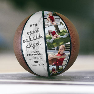 Personalisiertes MVP-Marmor-Basketball-Foto-Gesche Basketball