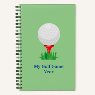 Personalisiertes My Golf Game Notebook Notizbuch