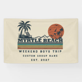 Personalisiertes Myrtle Beach-Wochenende-Junggesel Banner