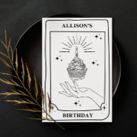 Personalisiertes mystisches Schwarz-weißes Tarot G