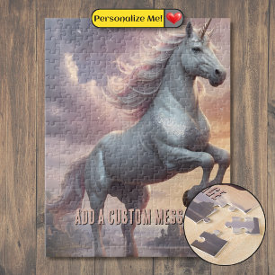Personalisiertes Mystisches Weißes Einhorn