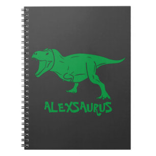 Personalisiertes Name Dinosaurier Notizbuch Notizblock