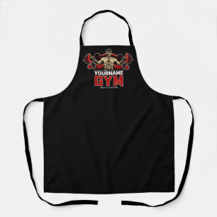 Personalisiertes NAME Fitness Home GYM Gewichthebe Schürze