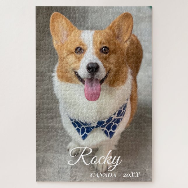 personalisiertes NAME & Foto-Hund  (Vertikal)