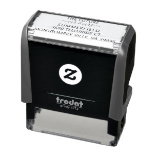 Personalisiertes Namen-Skript-Monogramm für Frisch Permastempel