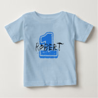 Personalisiertes Namen-und Alters-T-Shirt