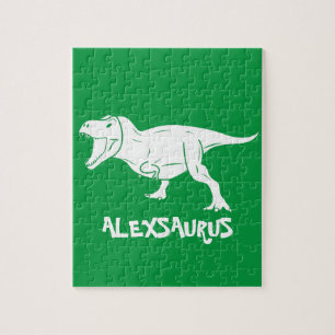 Personalisiertes Namens-Dinosaurier-Puzzle