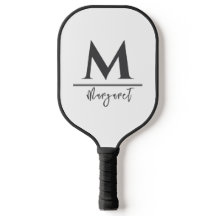Personalisiertes Namens-Pickleball-Paddle Schwarz