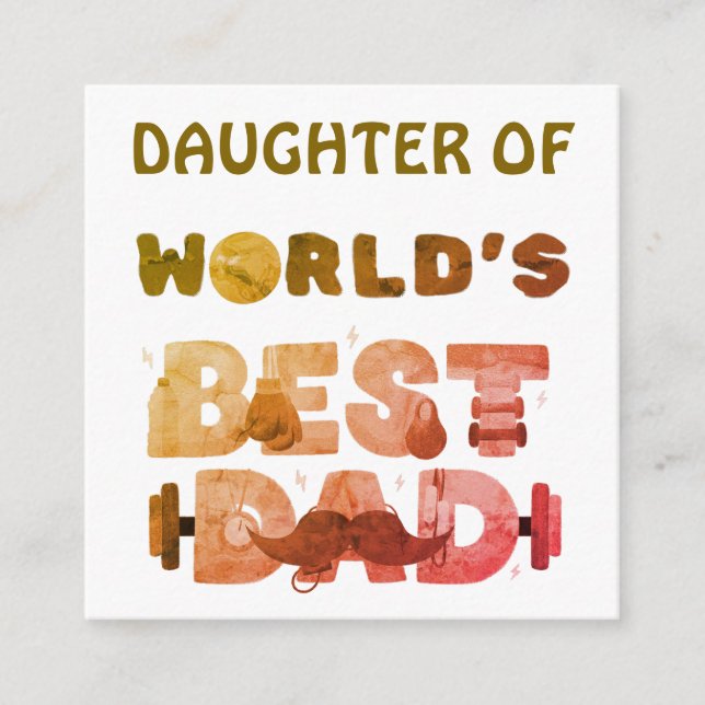 Personalisiertes Namensgeschenk für Sohn oder Toch Begleitkarte (Vorderseite)