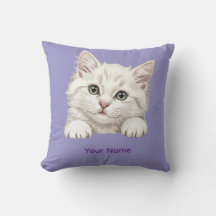 Personalisiertes Namensgeschenk mit Katzenkunst