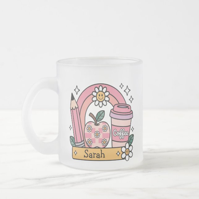 Personalisiertes Namensgeschenk zum Schulbeginn fü Mattglastasse (Links)