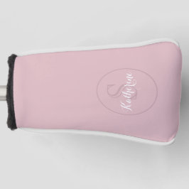 Personalisiertes Namensmonogramm Dusty Rose Golf Headcover