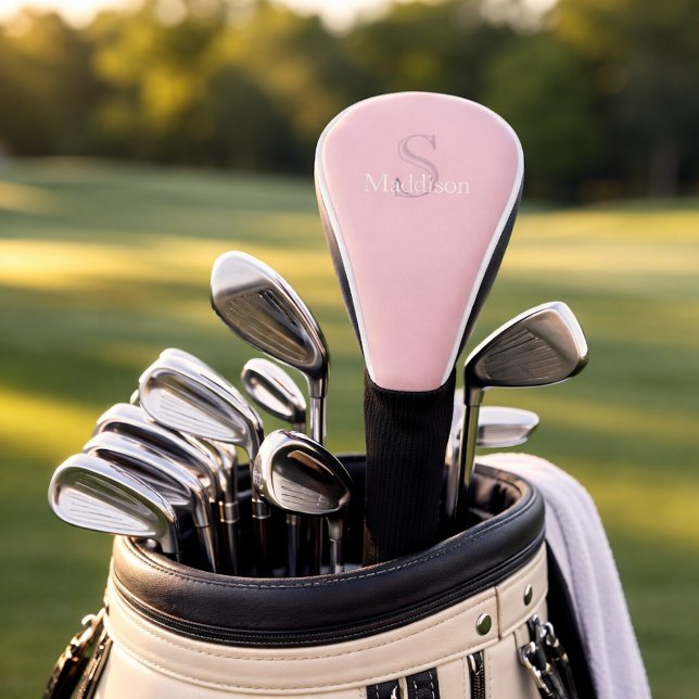 Personalisiertes Namensmonogramm Staubrose Golf Headcover (Von Creator hochgeladen)
