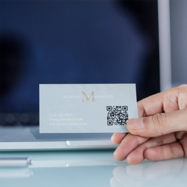 Personalisiertes Namensmonogramm Visitenkarte (Von Creator hochgeladen)