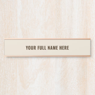 Personalisiertes Namensschild Beispiel Farben wähl