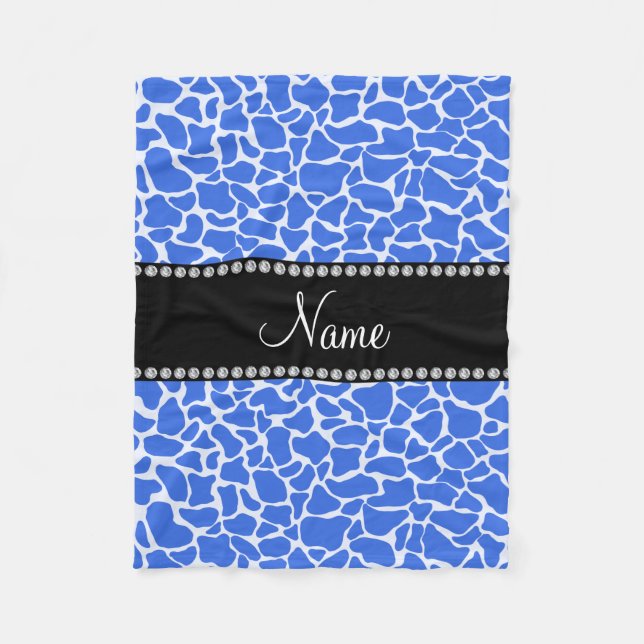 Personalisiertes Namensschild Fleecedecke (Vorderseite)