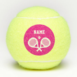 Personalisiertes Namensschild Padel-Schläger-Sport Tennisbälle