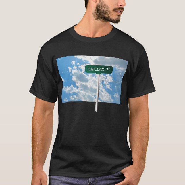 Personalisiertes Namensstraßen-Straßen-Zeichen auf T-Shirt (Vorderseite)