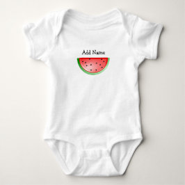 Personalisiertes Namenswassermelone-Baby-T-Shirt Baby Strampler