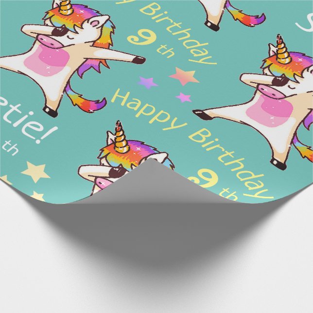 Personalisiertes Nameund Geschenkpapier (Ecke)