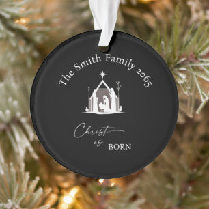 Personalisiertes Nativity-Name Acryl-Weihnachten Ornament