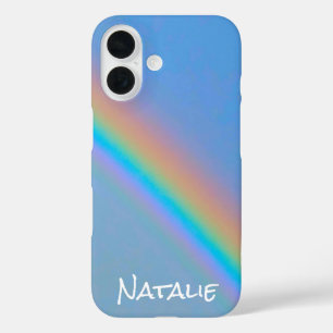 Personalisiertes natürliches Echtregenbogen Case-M iPhone 16 Hülle