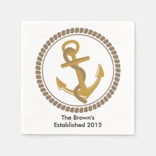 Personalisiertes nautisches Party Napkins Serviette