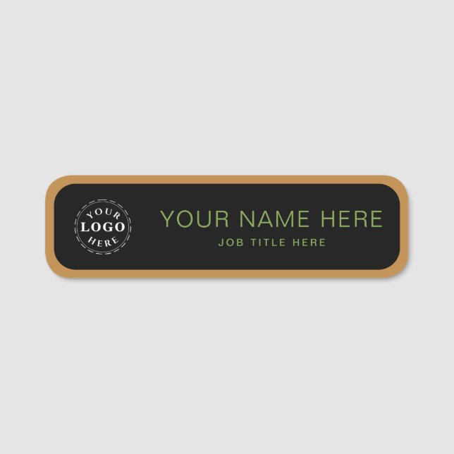 Personalisiertes Navy Blue 3,5" X 1" Rectangle Namensschild (Vorderseite)