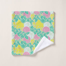 Personalisiertes Neon Modern Bud & Blume Muster Waschlappen