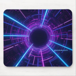 Personalisiertes Neon-Retro-Futuristisches Tor Mousepad