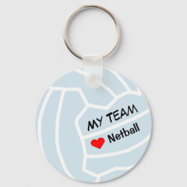 Personalisiertes Netball-Design Schlüsselanhänger